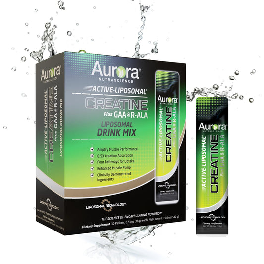 Vida Lifescience Aurora packet front, ready for quick daily fueling and convenient dosing.