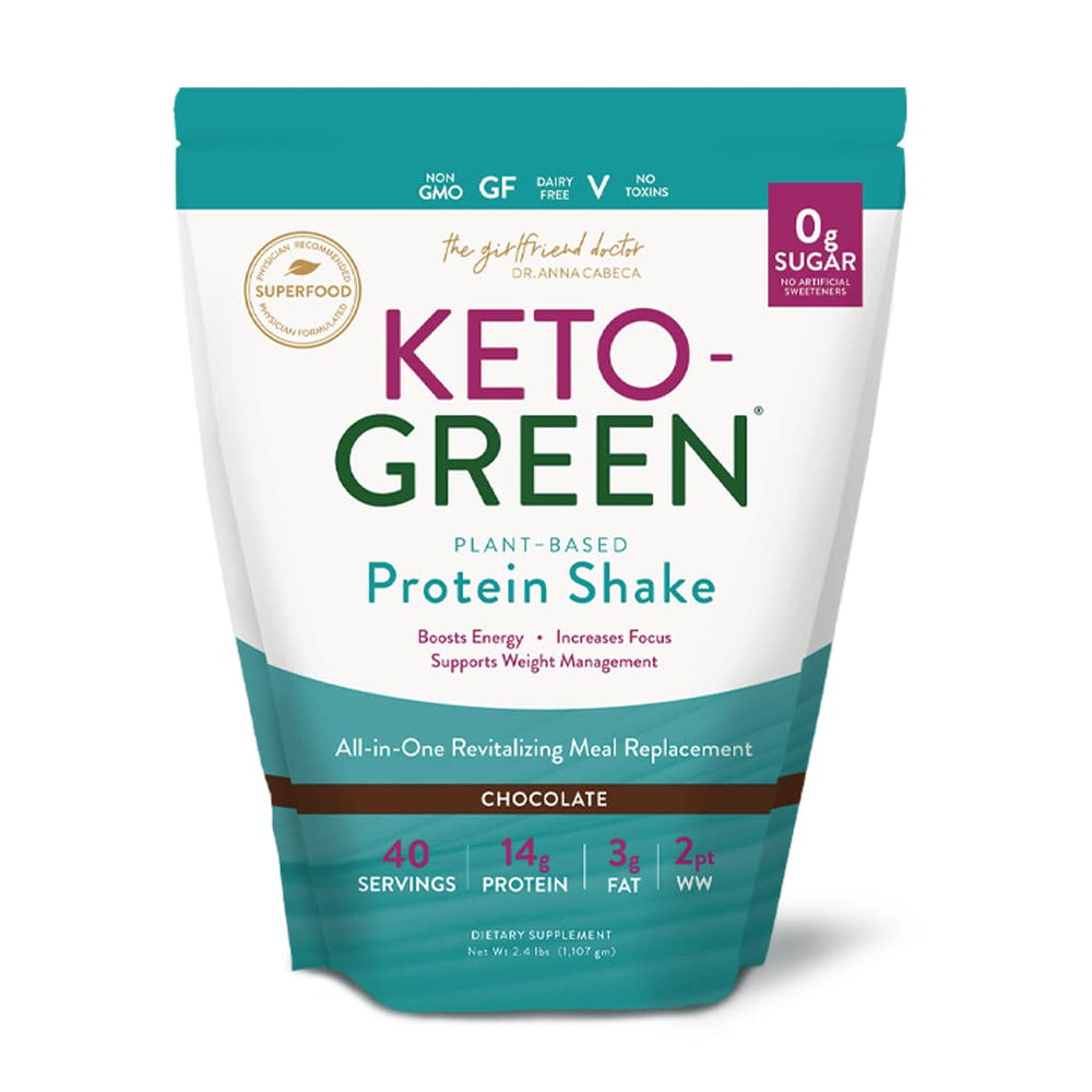 VIDAPURA Keto-Green Protein Shake bottle front showing the label for daily energy