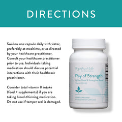 Packaging on table highlighting non-GMO, gluten-free, dairy-free softgels
