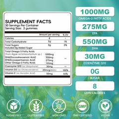 Vigorintha vegan omega-3 gummies bottle cap for on-the-go supplementation.
