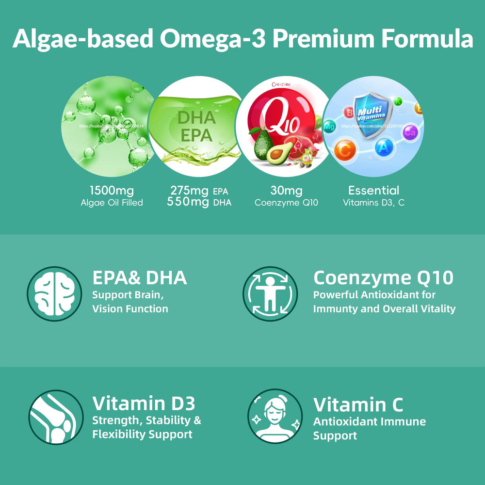 Vigorintha vegan omega-3 gummies nutrition-panel for clear label information.