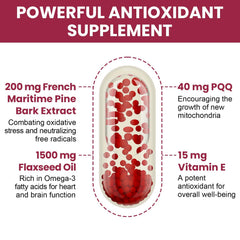 Vigorizar Pycnogeno softgels in bottle for convenient daily use.