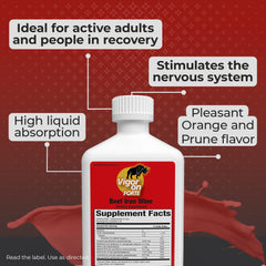 VIGORON FORTE bottle pour shot illustrating easy daily dosing.