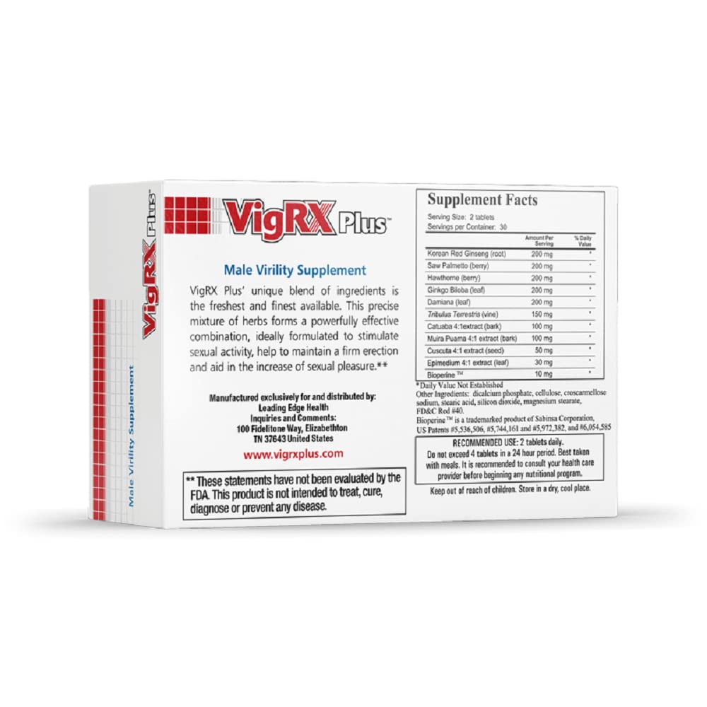 Back view of VigRX Plus two-box set highlighting packaging details.