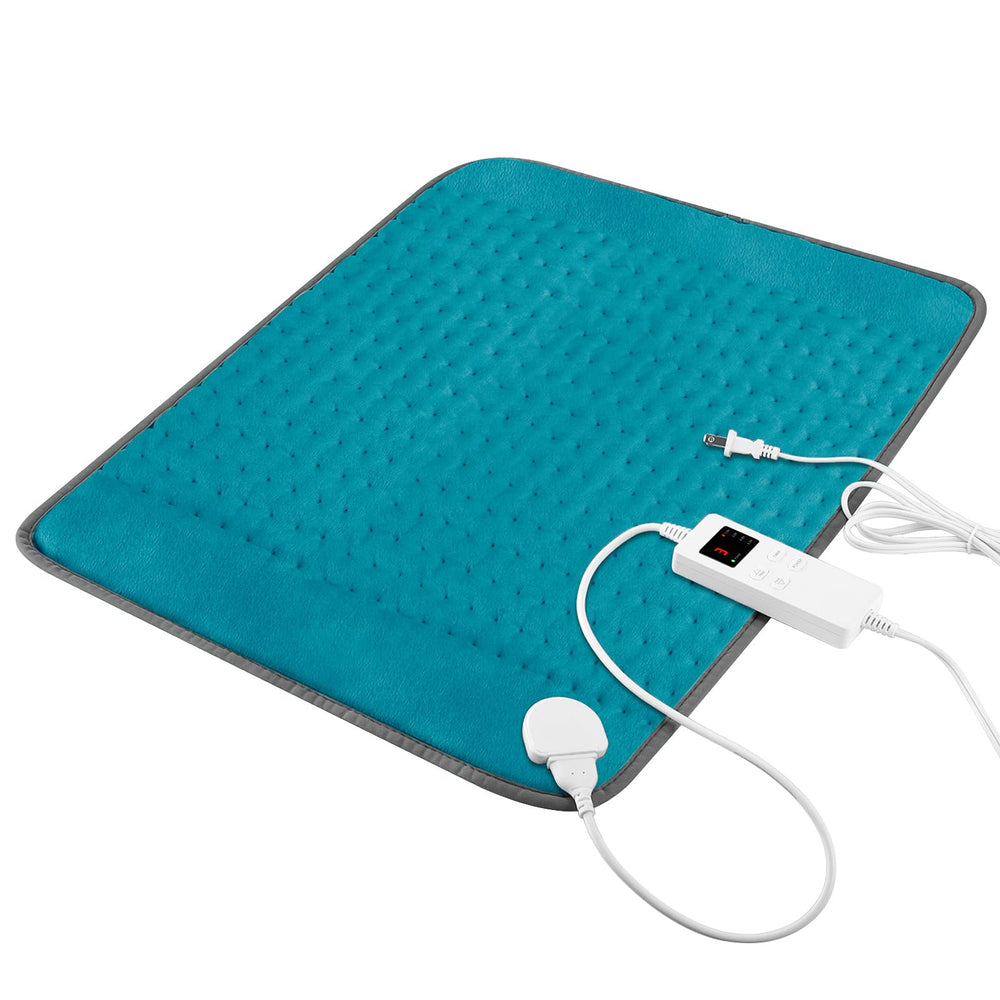 vilicert heating pad front view with plush double-sided cover for cozy warmth