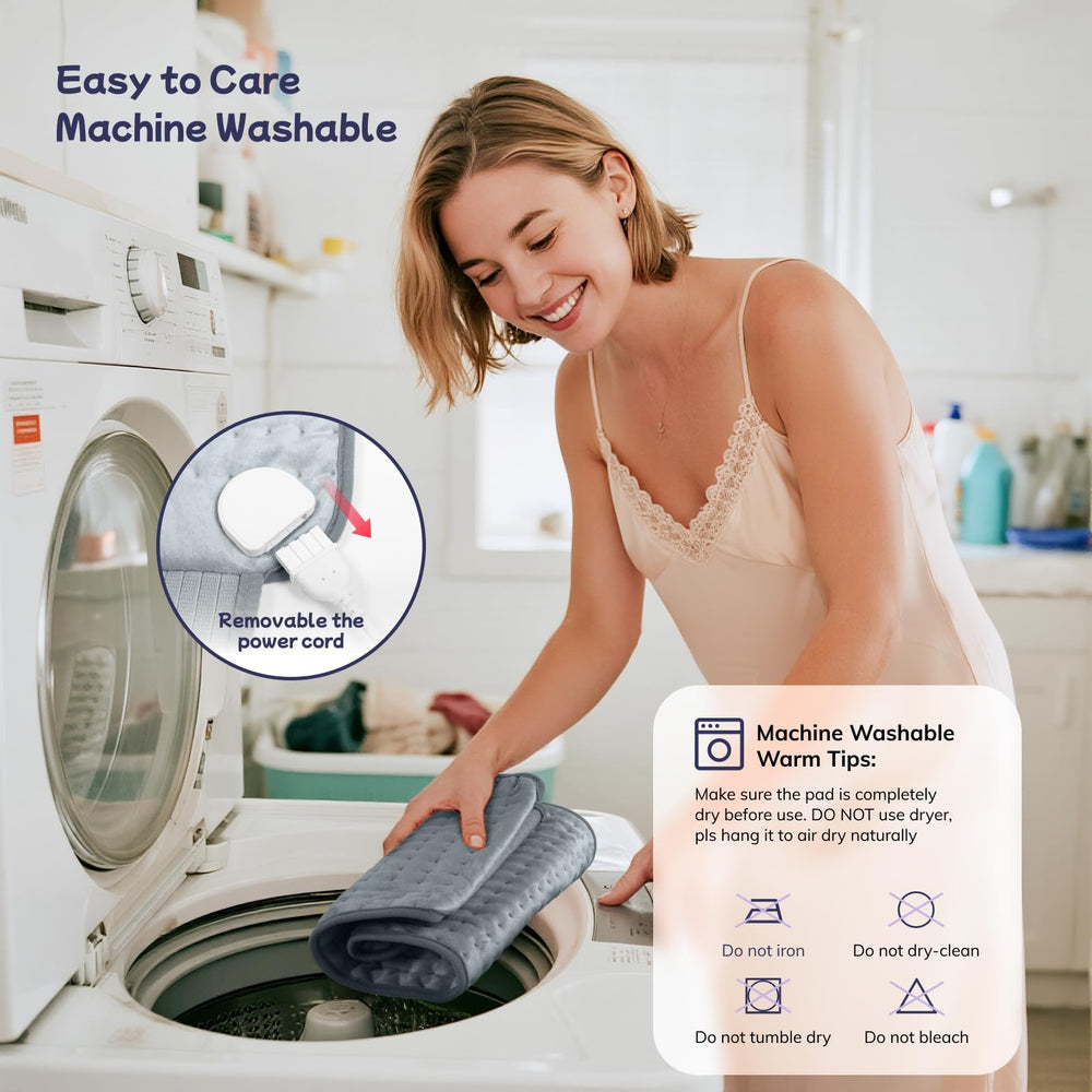 Machine-washable cover simplifies cleaning for Vilicert pad.