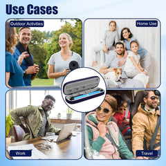 VILKTDD travel-friendly case interior grooves prevent movement and protect during transit.