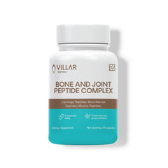VILLAR BIOTECH Bone & Joint Peptide Complex bottle front showing joint support potential