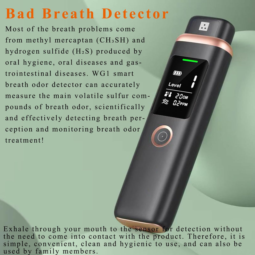 Vimaydo bad breath detector with large HD LCD displays results clearly
