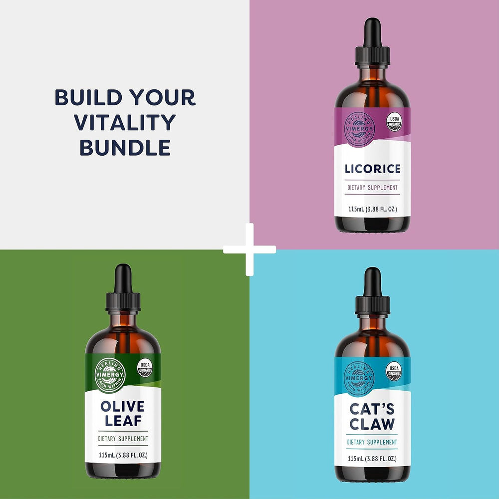 Vimergy Cats Claw Liquid blended into a smoothie for versatile wellness