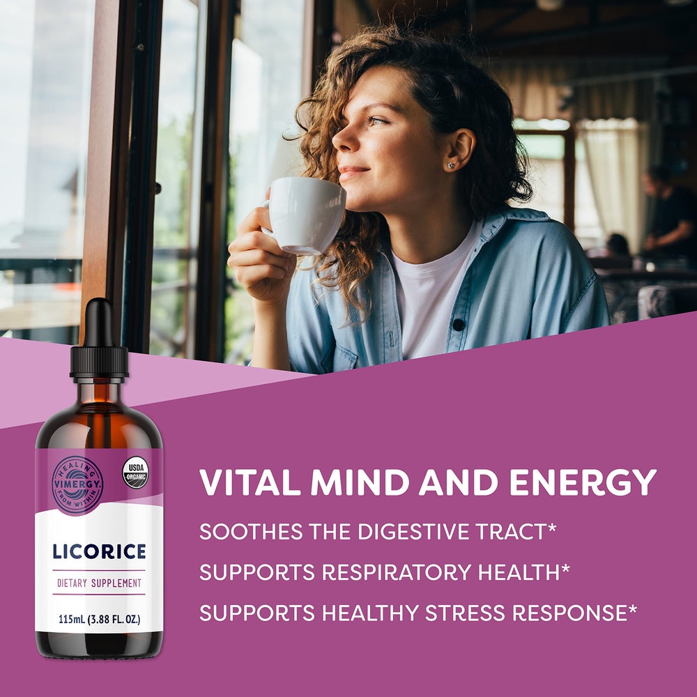 Vimergy licorice liquid being poured for fast absorption