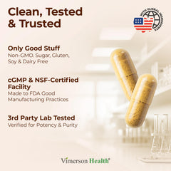 Vimerson Health boswellia extract visual emphasizing joint support ingredients.