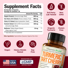 Vimerson Health celery seed extract capsules showcase uric acid balance and mobility support.