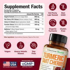 Vimerson Health celery seed extract capsules focused on uric acid balance.