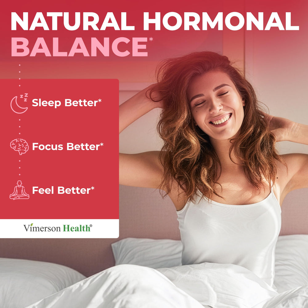 Vimerson Health Hormone Harmony on-the-go pack illustrates portable wellness support.