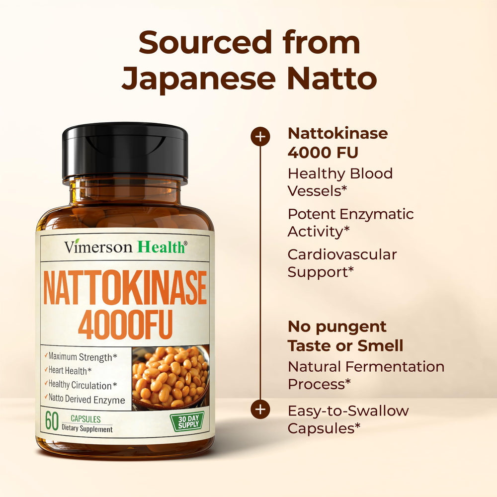 Vimerson Health nattokinase fermentation tradition depiction