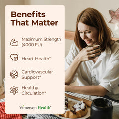 Vimerson Health nattokinase capsules closeup showing easy-to-swallow form