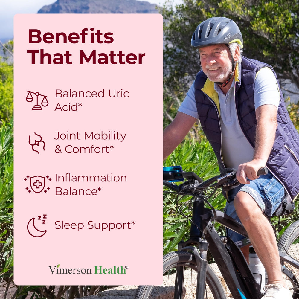 Vimerson Health tart cherry extract capsules highlighting sleep support potential.