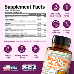 Valerian root dried herbs indicating herbal sleep support from Vimerson Health