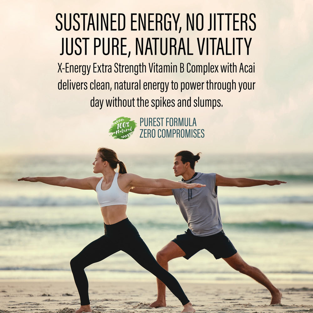 vimulti X-Energy ingredients close-up, featuring ginseng, rhodiola, maca.