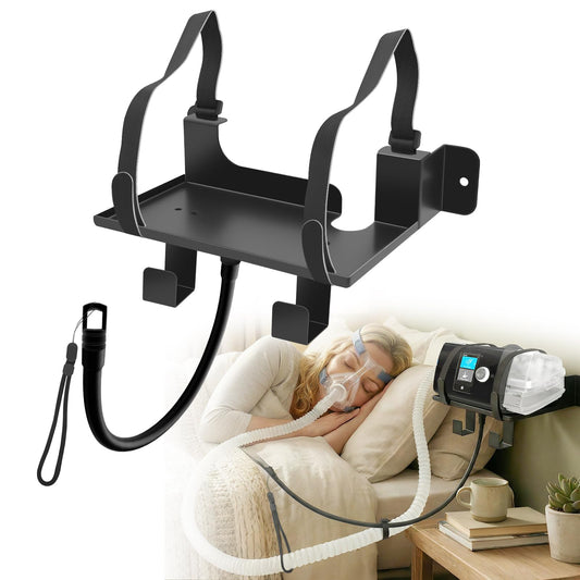 VIMZPER CPAP hose holder wall mount secures the unit for easy bedside access.