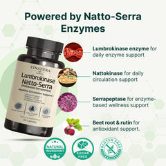 VINATURA ingredients beetroot and rutin suggest natural support for healthy blood flow.