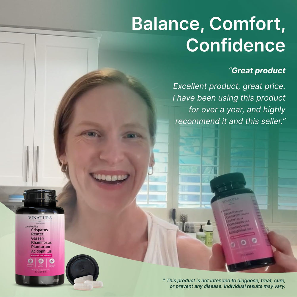 VINATURA titanium dioxide-free formula signals a clean daily probiotic option