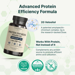 VINATURA Velositol label detail shows non-GMO, allergen-friendly formulation.
