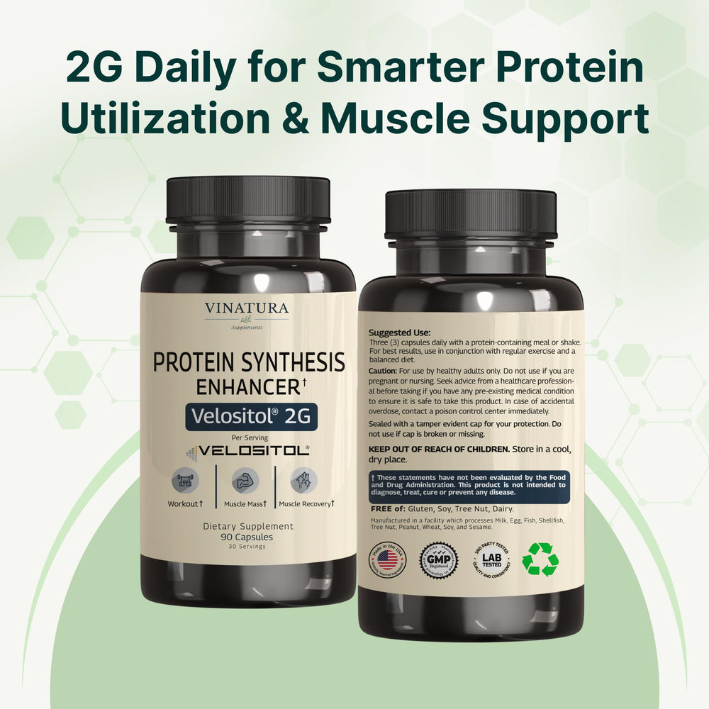 VINATURA Velositol usage scene features an active person fueling workouts.