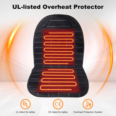 Vindobil UL-listed seat warmer with overheat protection for safe use.