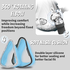 VIOHEAD 360 rotating elbow enables flexible positioning and freedom.