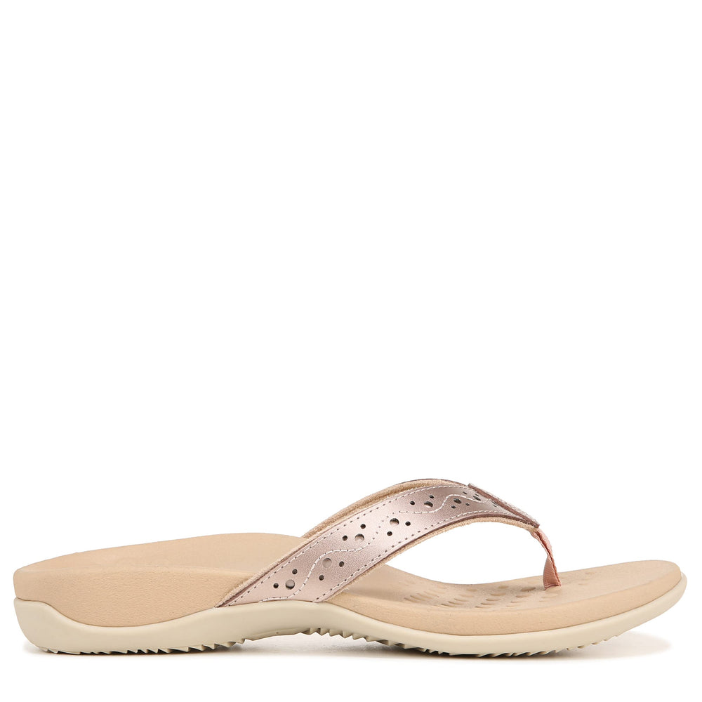 Vionic Aliza 6518.5W sandal profile with deep heel cup for stability