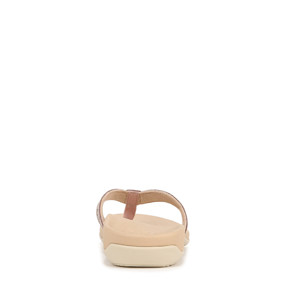 Vionic Aliza 6518.5W strap detail highlights easy on/off and style
