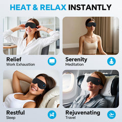 Visader usage during stye relief or relaxation with warm therapy.