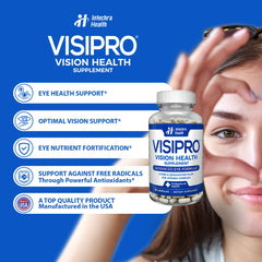 VISIPRO 20-20 capsules closeup showing veggie capsules for daily use.