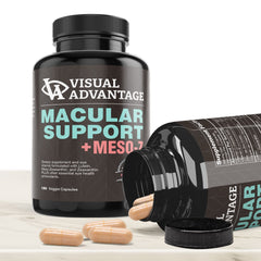 Visual Advantage antioxidant complex close-up showing vitamins C and E.