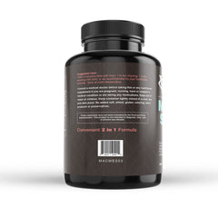 Visual Advantage Macular Support Plus Meso-Z capsules close-up, easy-to-swallow.