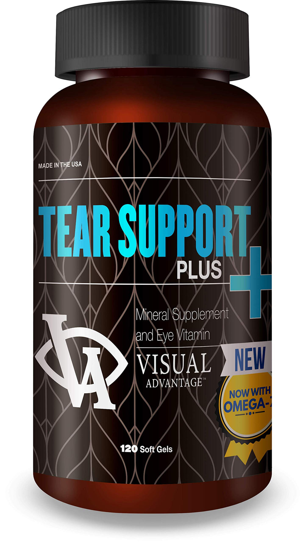 Visual Advantage Tear Support Plus bottle close-up for dry eye comfort