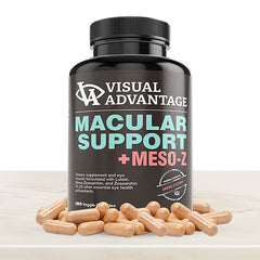 Visual Advantage triple carotenoid technology close-up highlighting lutein and zeaxanthin.