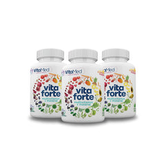 Vita Forte bottle shows natural energy support for daily focus.