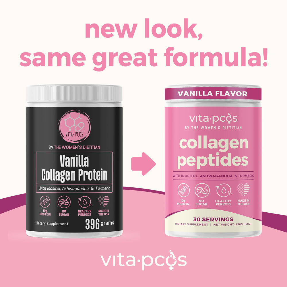 VITA-PCOS collagen powder serving scoop for daily use and flavor