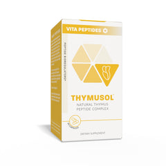 Vita Peptides Thymusol packaging on display indicating USA-made bioregulator.