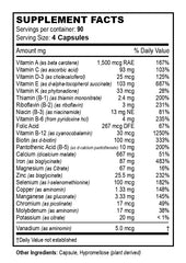 Vita4Life bariatric multivitamin capsules close-up for improved iron intake.
