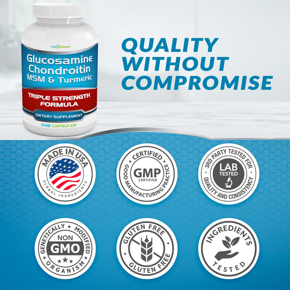 VitaBreeze daily-dosing reminder shows two capsules twice daily for convenience