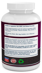 VitaBreeze Turmeric Curcumin bottle label close-up highlighting 95% standardized curcuminoids for potency.