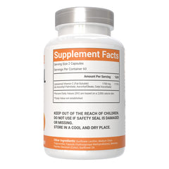 VitaCosmoX Liposomal Vitamin C GMP facility seal indicating quality testing.