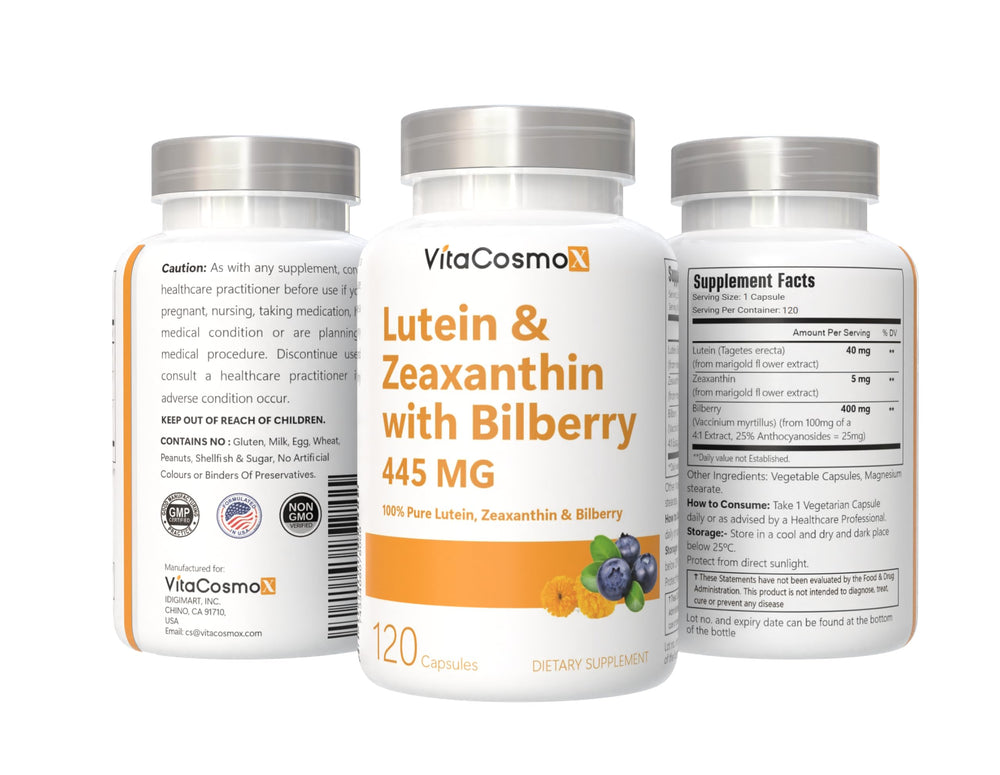 VitaCosmoX label emphasizes non-GMO and allergen-free claims