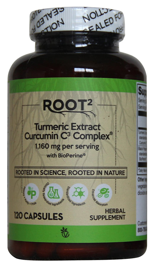 Vitacost Turmeric Extract Curcumin C3 Complex bottle with Bioperine for absorption