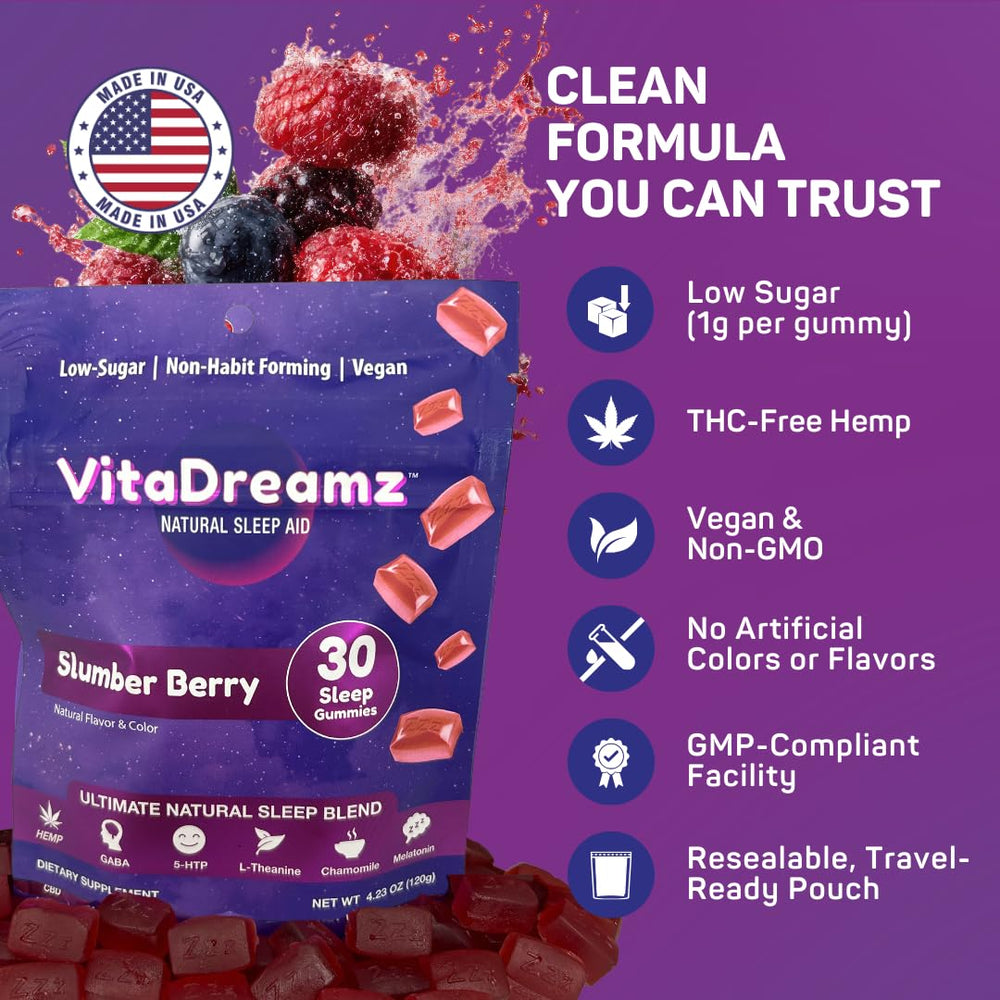 VitaDreamz quality seal close-up underscores standards and trust
