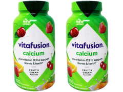 Vitafusion Calcium Gummies bottle front highlighting daily bone support